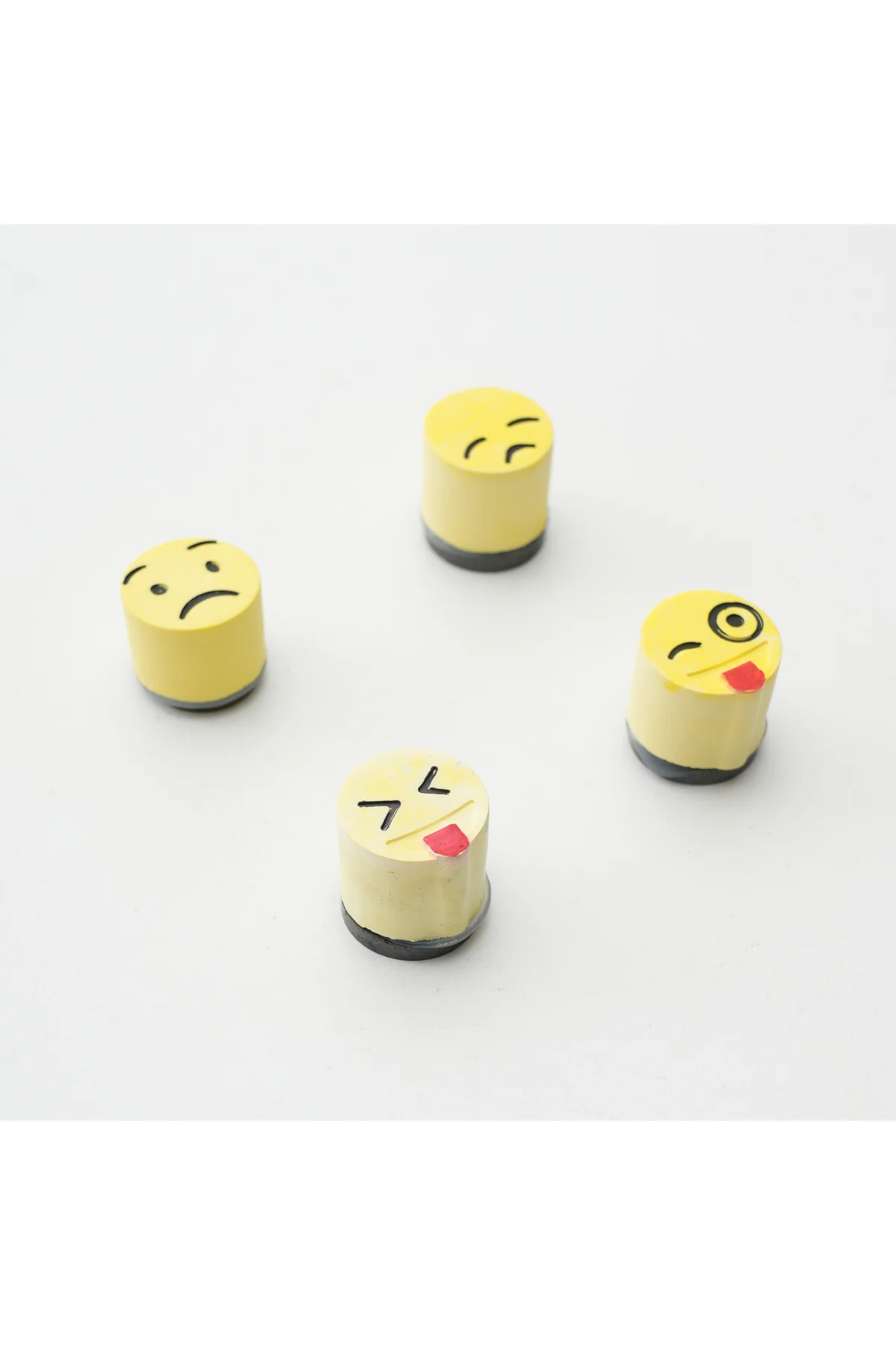 Buzdolabı Magnet, Buzdolabı Süsü - Emoji Set 1 - Sarı