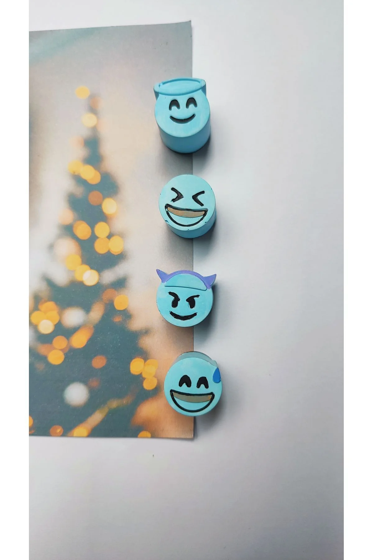 Buzdolabı Magnet, Buzdolabı Süsü - Emoji Set 5 - Sarı