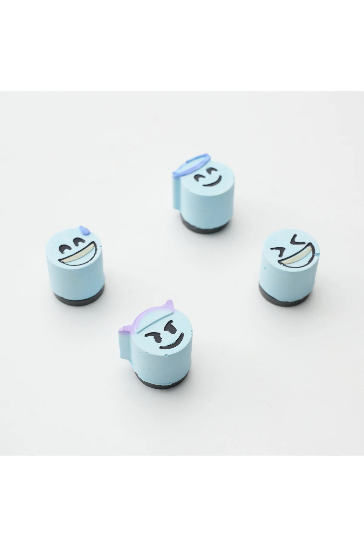 Buzdolabı Magnet, Buzdolabı Süsü - Emoji Set 2 - Mavi