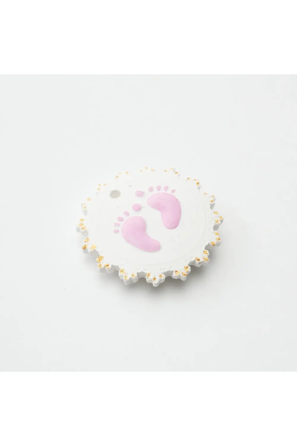 Buzdolabı Magnet, Buzdolabı Süsü - Bebek Ayağı - Pembe