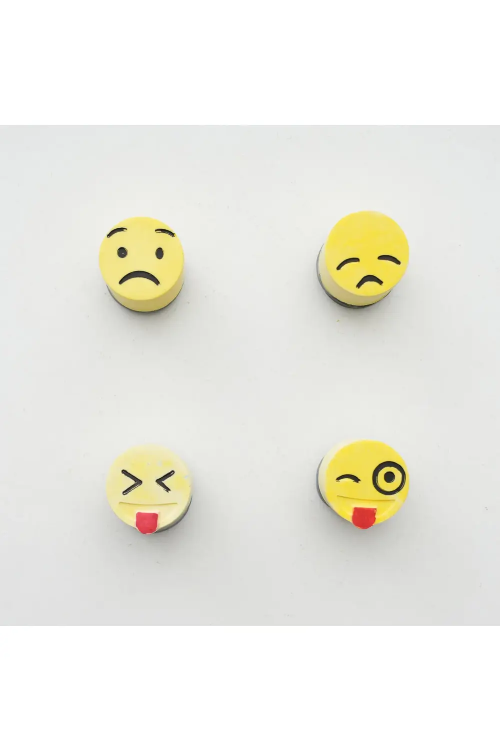 Buzdolabı Magnet, Buzdolabı Süsü - Emoji Set 1 - Sarı