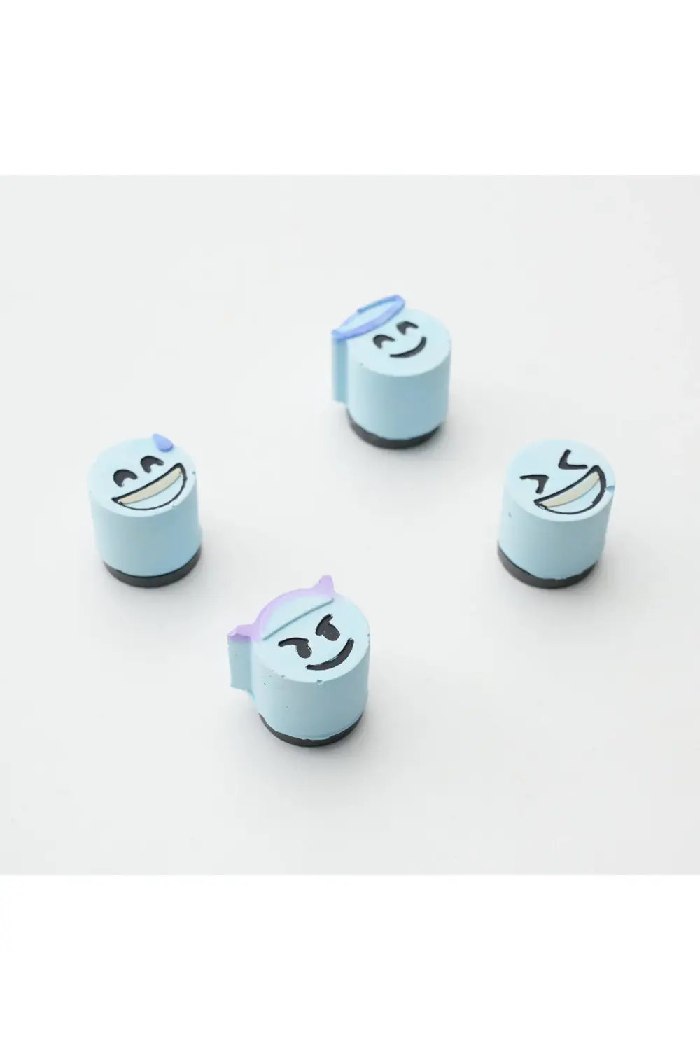 Buzdolabı Magnet, Buzdolabı Süsü - Emoji Set 2 - Mavi