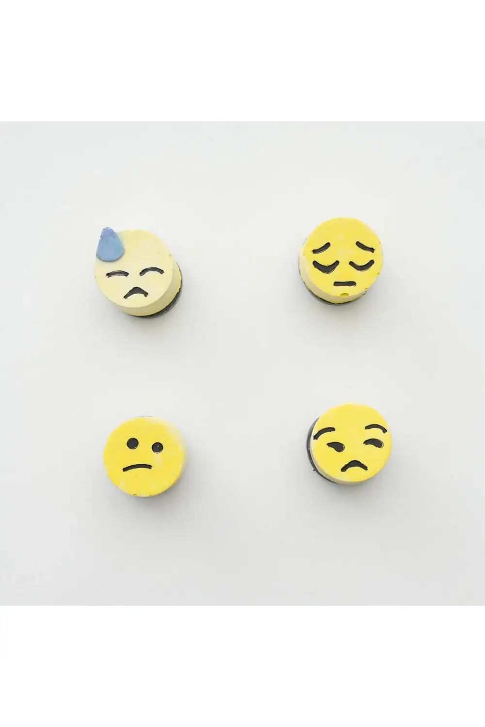 Buzdolabı Magnet, Buzdolabı Süsü - Emoji Set 5 - Sarı