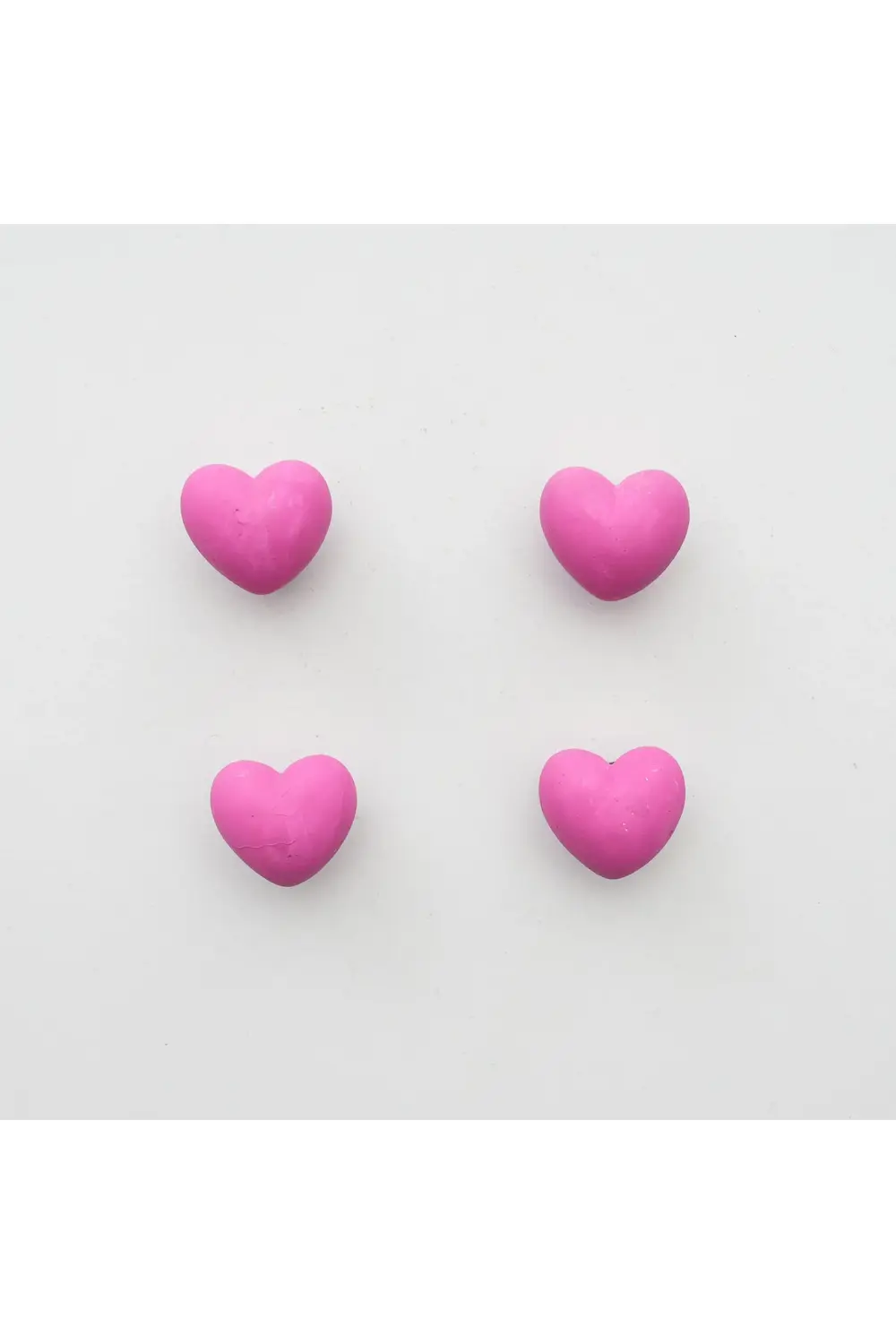 Buzdolabı Magnet, Buzdolabı Süsü - Kalp Set 2 - Pembe