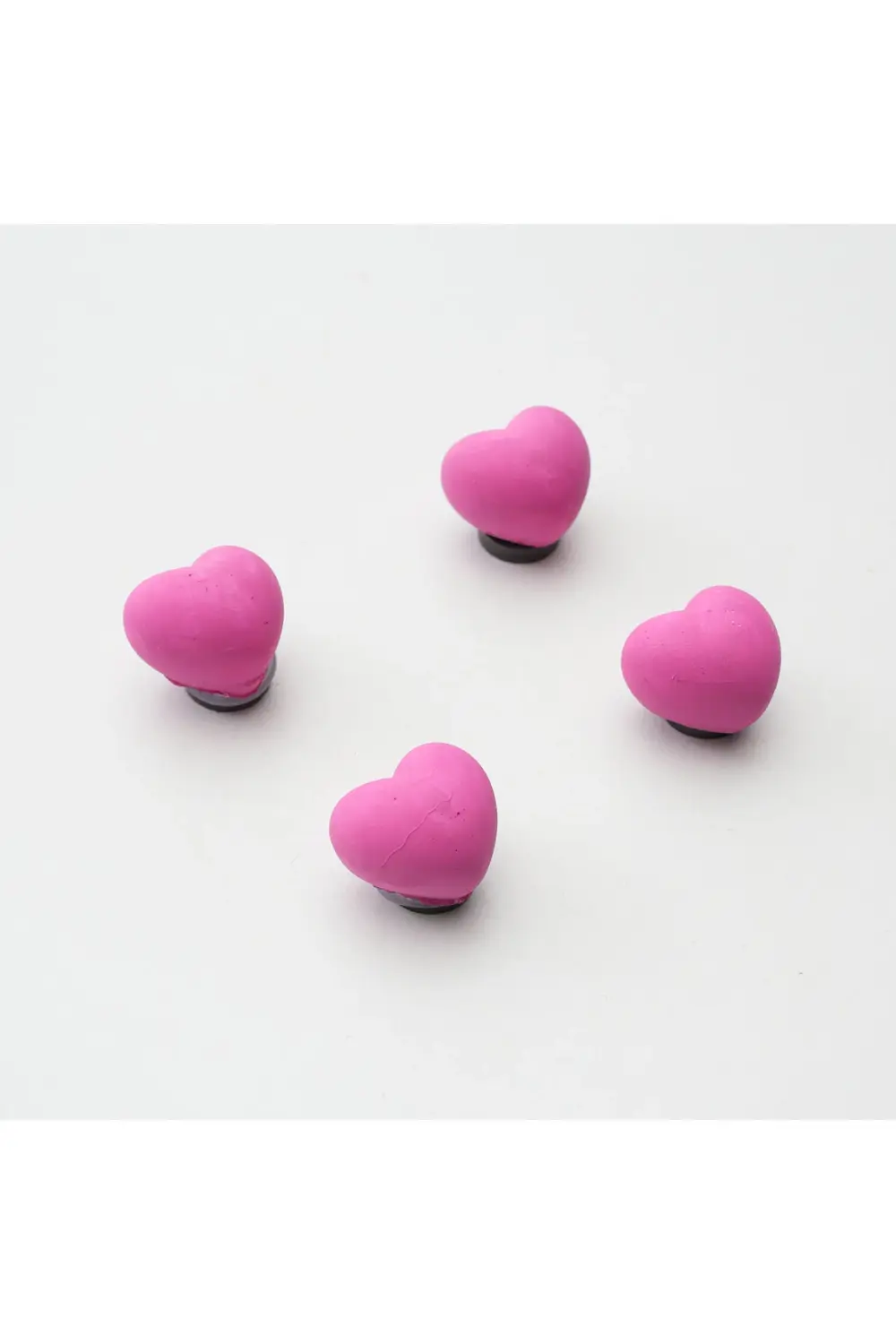 Buzdolabı Magnet, Buzdolabı Süsü - Kalp Set 2 - Pembe