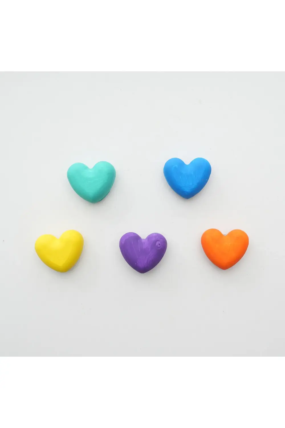 Buzdolabı Magnet, Buzdolabı Süsü - Kalp ve Yıldız - Set 1 - Canlı