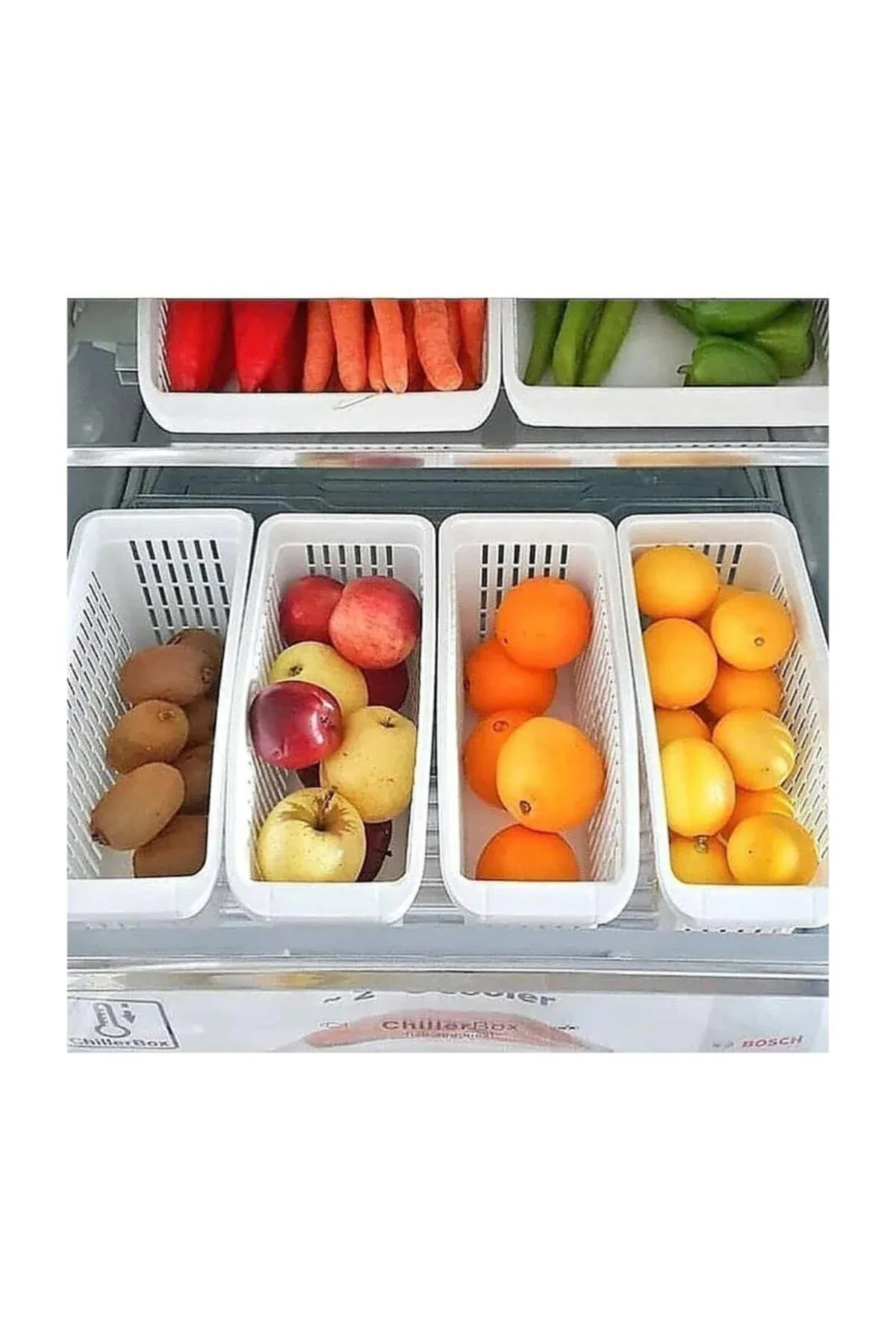 Buzdolabı Sepeti Dolap Içi Düzenleyici Sepet Organizer 5 Adet