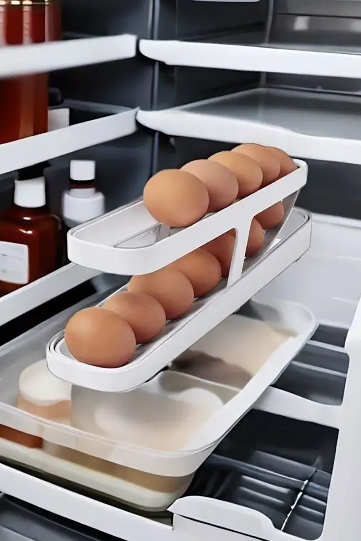 Buzdolabı Yumurta Organizeri, 14 Yumurta Kapasiteli Saklama Düzen