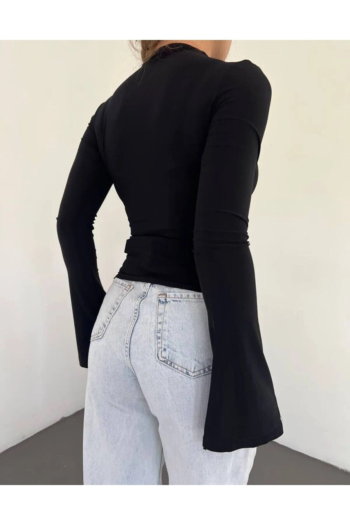 Creis Büzgülü  İspanyol Kol Bluz