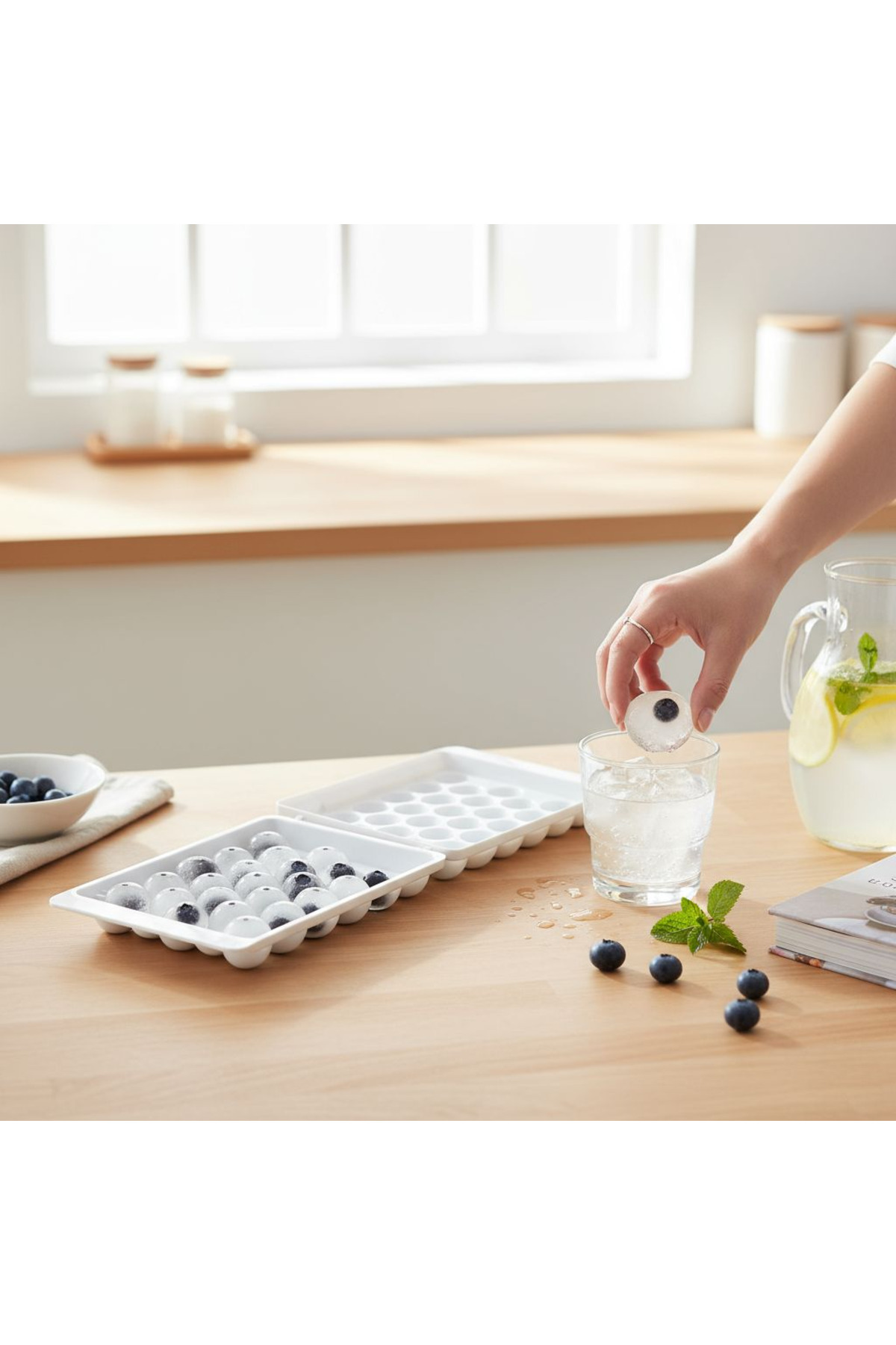 BUZLUk 33 LÜ KÜRE 3 PK 3 RENK boncuk Şekiller 33x3