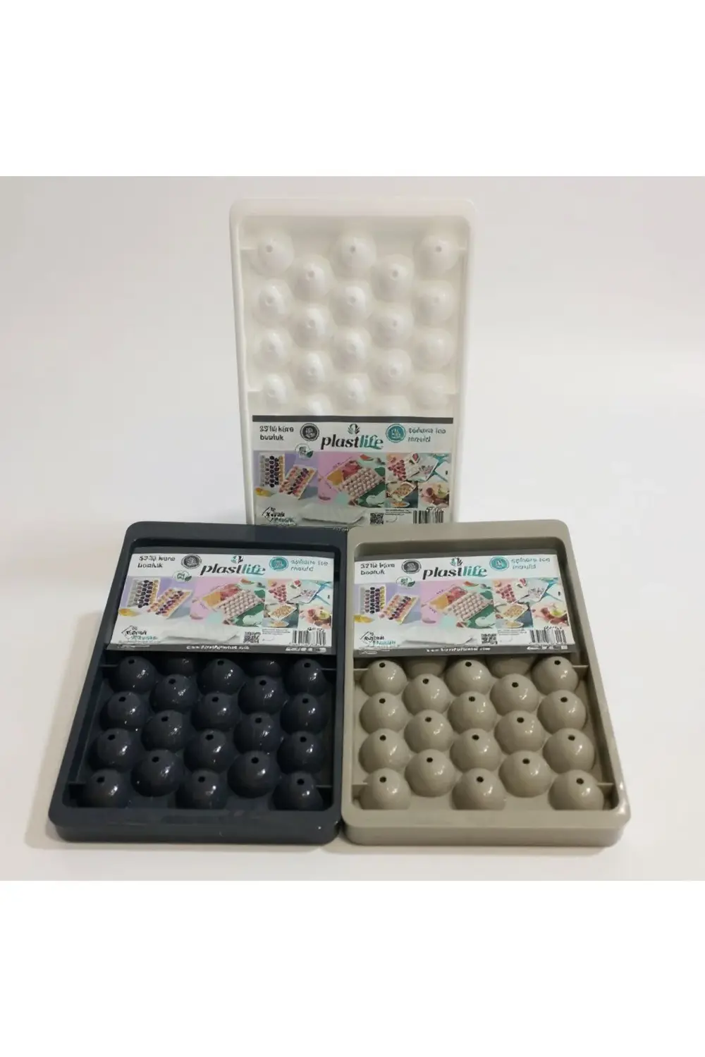 BUZLUk 33 LÜ KÜRE 3 PK 3 RENK boncuk Şekiller 33x3