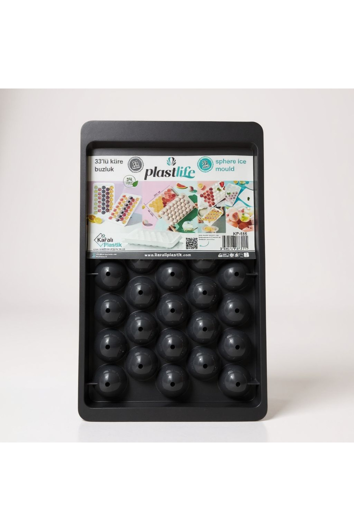 BUZLUK 33 LÜ KÜRE ( BONCUK ŞEKİLLİ) ANTRASİT KOYU GRİ