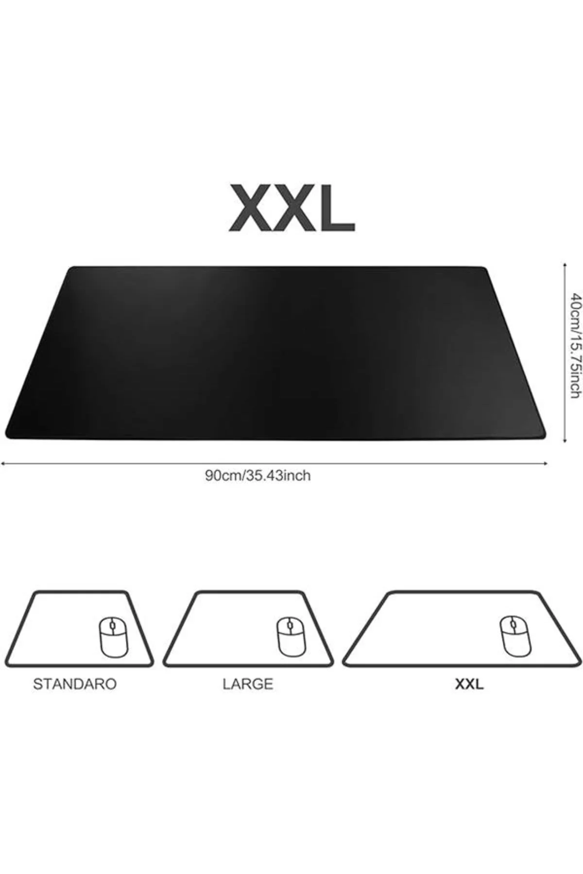 BviFioX Büyük Oyun Mouse Pad 89,9 cm x 39,9 cm x 0,3 cm, Premium 