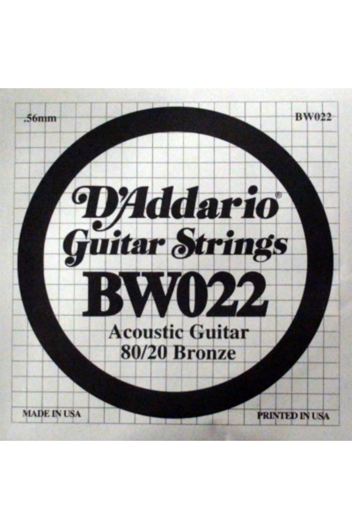 BW022 AKUSTİK TEK TEL, 80/20 BRONZE WOUND, 022, (SOL)