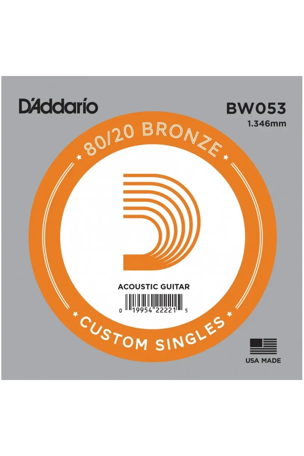 BW053 AKUSTİK TEK TEL, 80/20 BRONZE WOUND, 053, (Mİ)