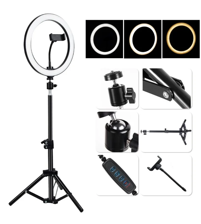 BX AKSESUAR 14 İNÇ SELFİE IŞIĞI 3 RENK + 2.1 METRE TRİPOD SI02