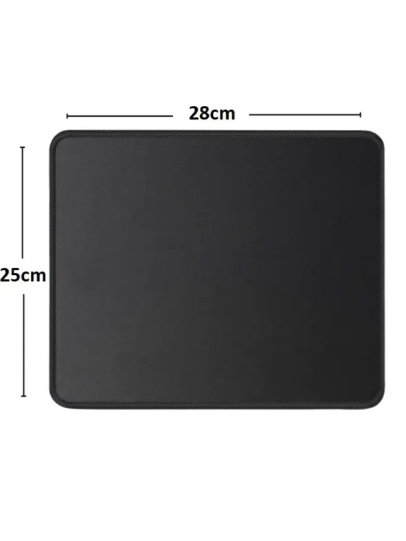 BX AKSESUAR 19X25 CM SİYAH OYUNCU MOUSEPAD DİKİŞLİ KAYMAZ TABAN MP01