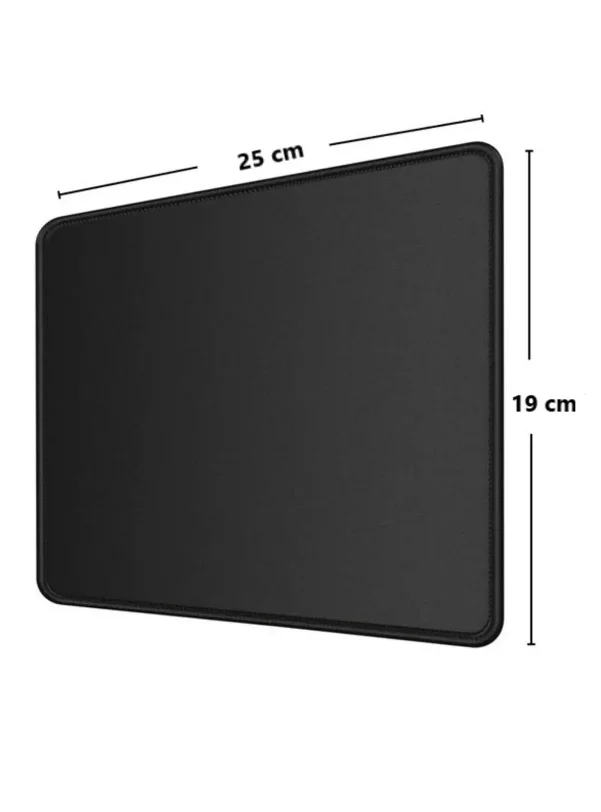 BX AKSESUAR 19X25 CM SİYAH OYUNCU MOUSEPAD DİKİŞLİ KAYMAZ TABAN MP01
