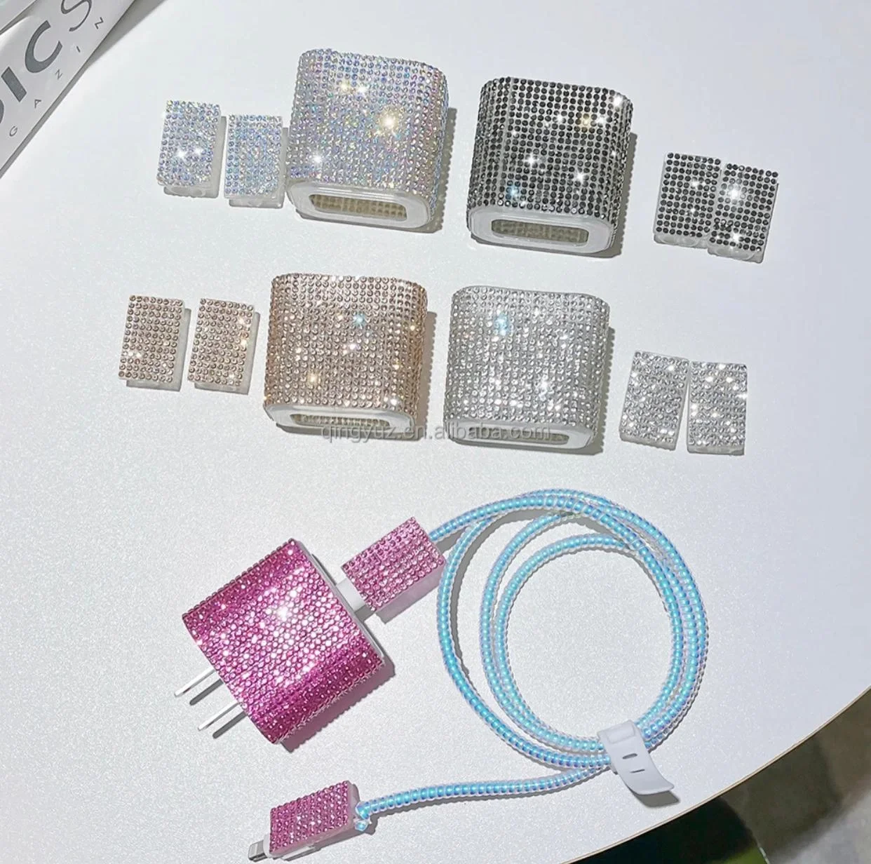 BX AKSESUAR TAŞLI ŞARJ KABLO KORUYUCU SET KK03