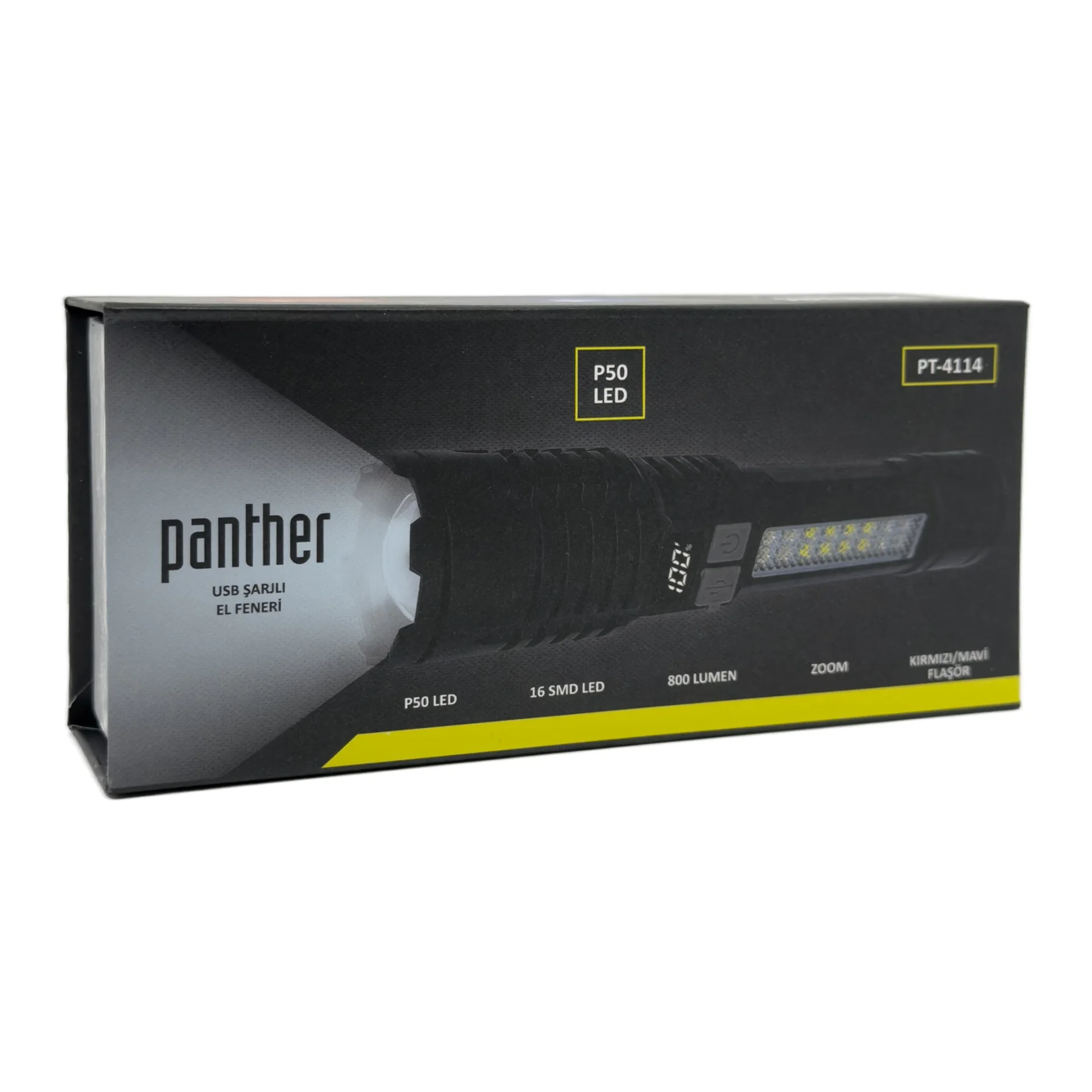 BX PT-4114 USB ŞARJLI EL FENERİ
