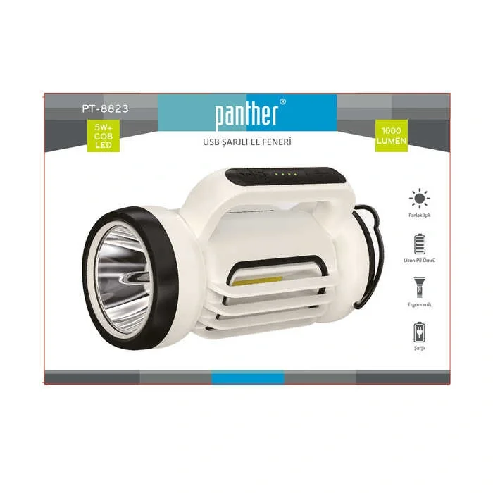BX PT-8823 USB ŞARJLI EL FENERİ Fiyatı, Yorumları ve Özellikleri