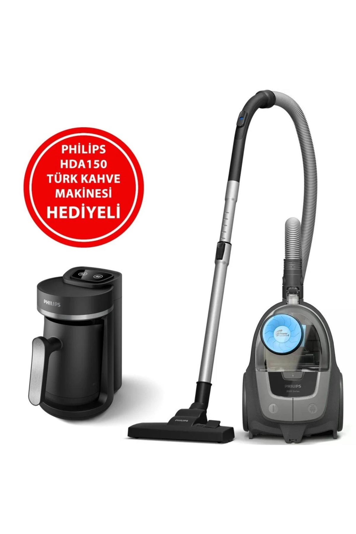 BXA0058/00 XB2142/10 Toz Torbasız Süpürge + HDA150/161 Türk Kahve