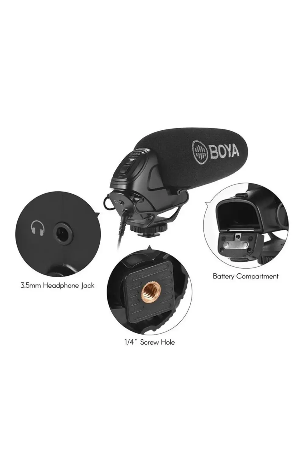 BY-BM3030 Condenser Shotgun Mikrofon