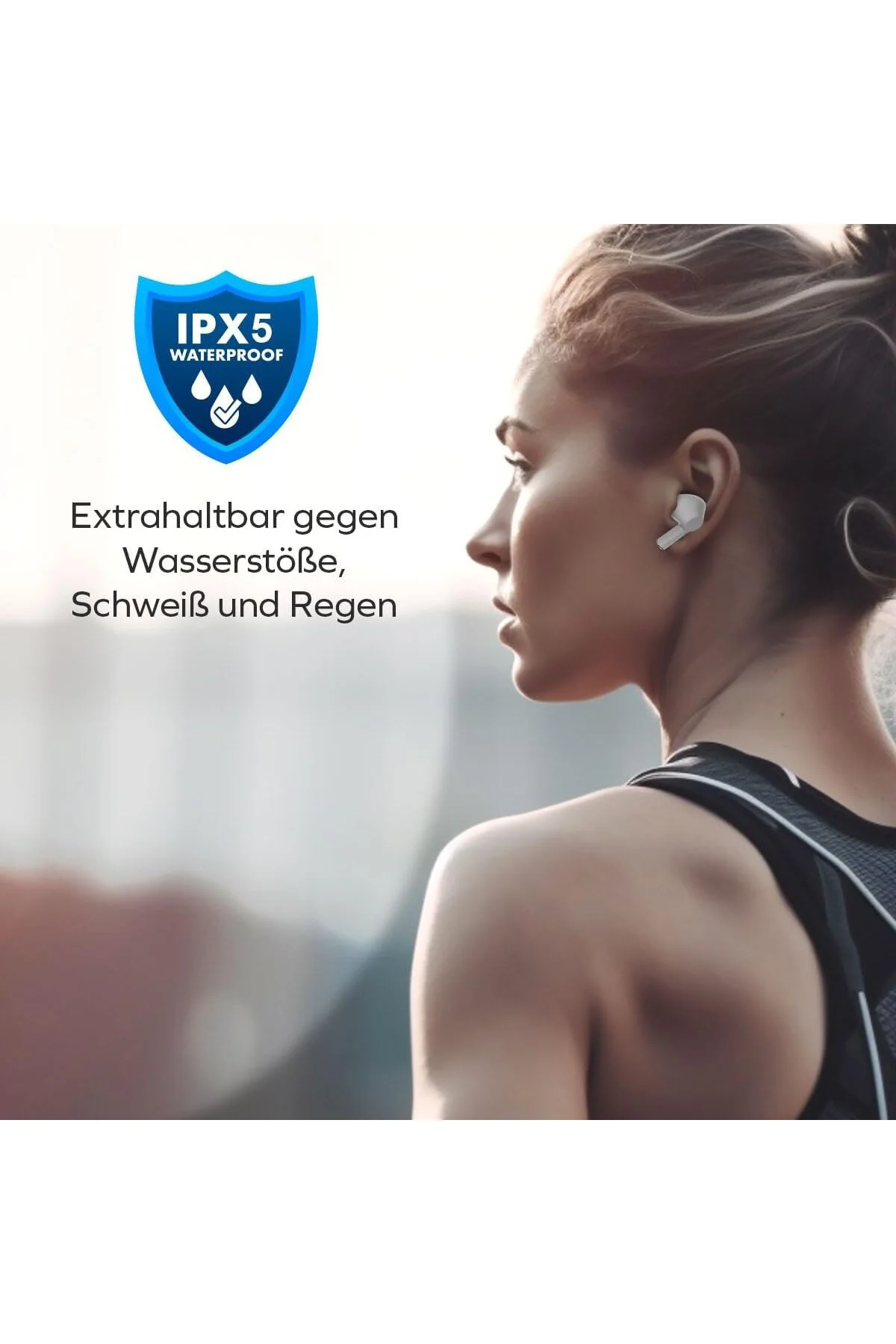 by Deji Curvy Kablosuz Bluetooth Kulak İçi Kulaklık, HD Mikrofonl by Deji Curvy Kablosuz Bluetooth Kulak İçi Kulaklık, HD Mikrofonl