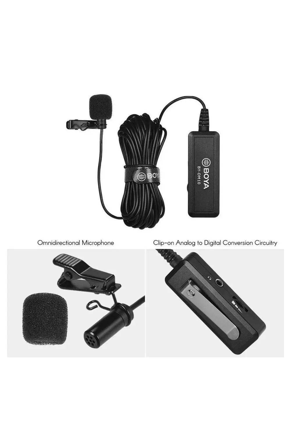 BY-DM10 PC Iphone Telefon Yaka Mikrofonu