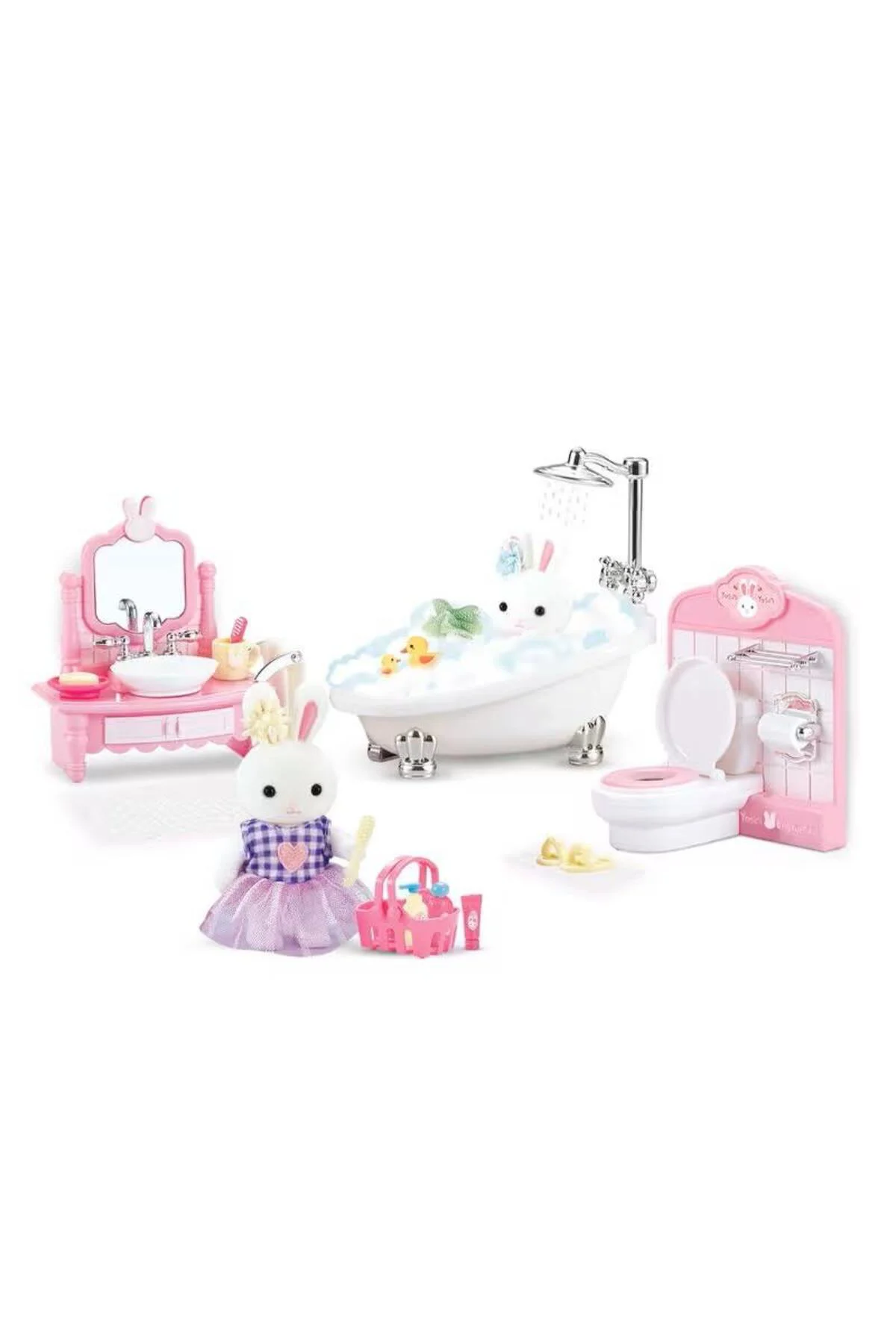 BY DREAMY MİNİ TAVŞAN BÜYÜK BANYO OYUN SETİ-MGA