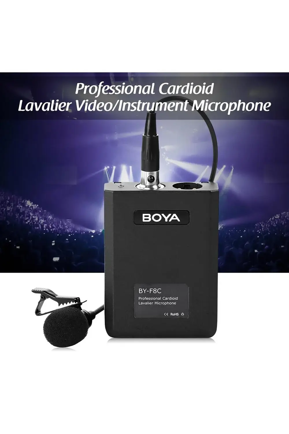 By-f8c Tek Yönlü Akustik Vokal Yaka Mikrofonu