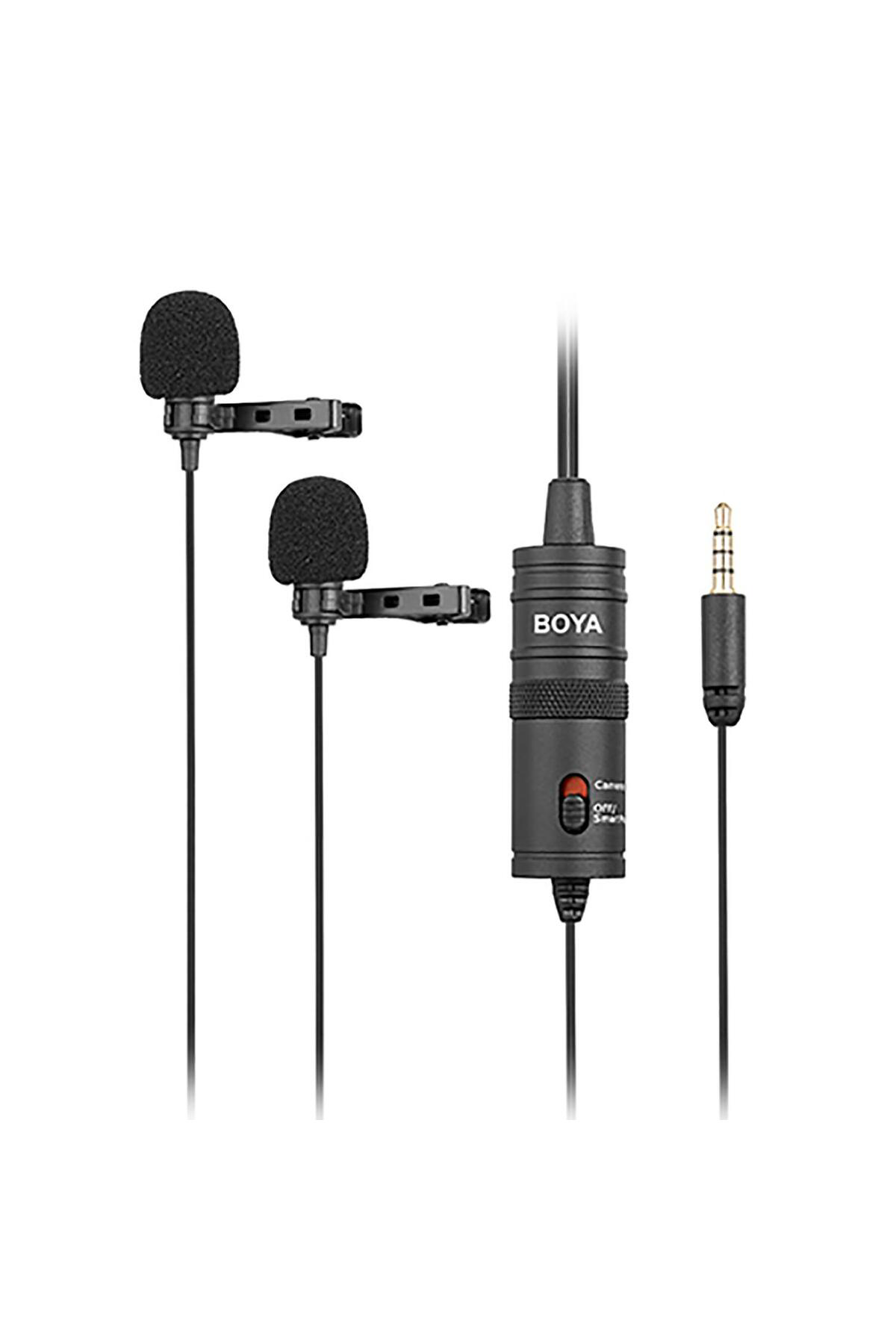 BY-M1DM Çok Yönlü İkili Yaka Mikrofonu