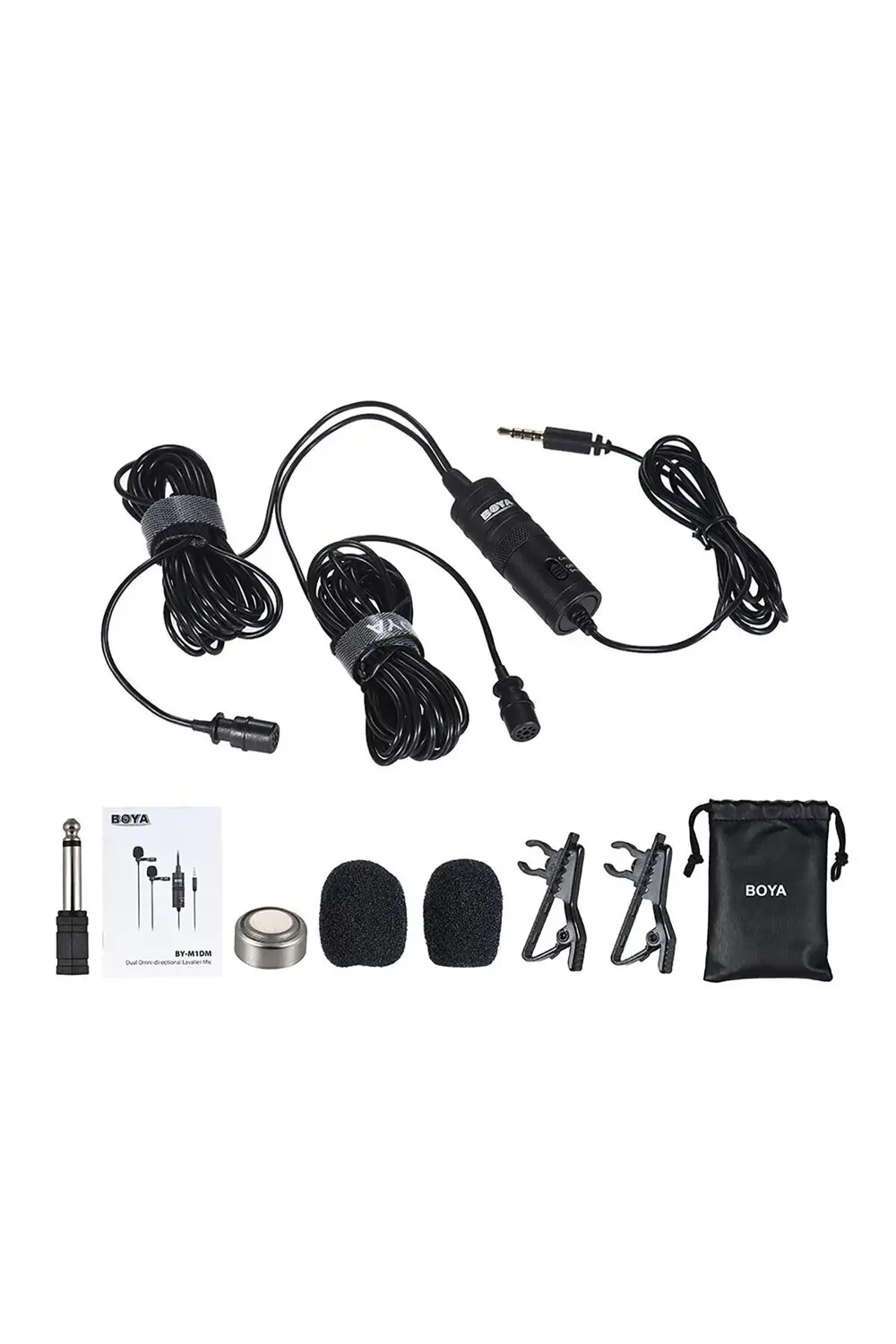 BY-M1DM Çok Yönlü İkili Yaka Mikrofonu