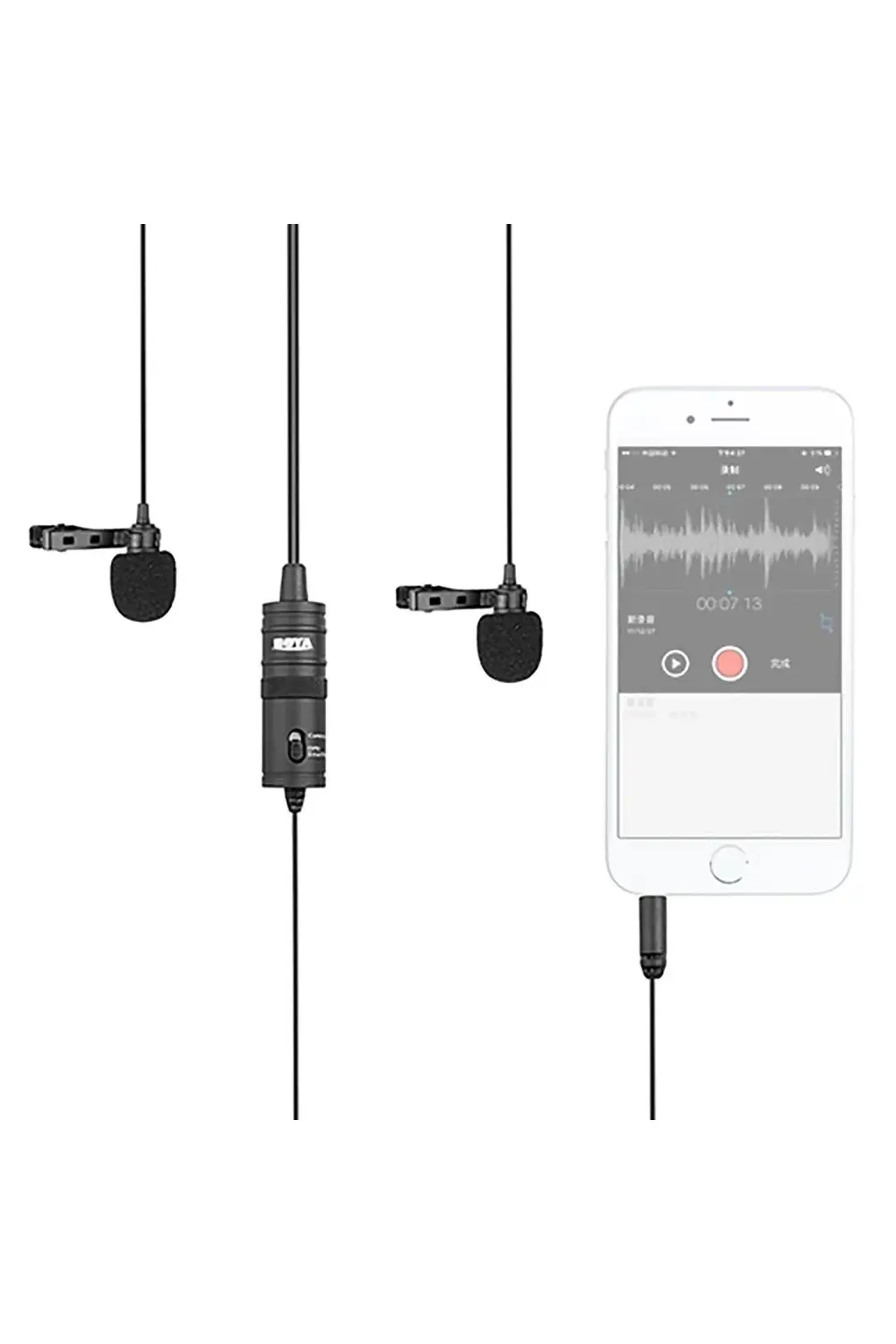 BY-M1DM Çok Yönlü İkili Yaka Mikrofonu