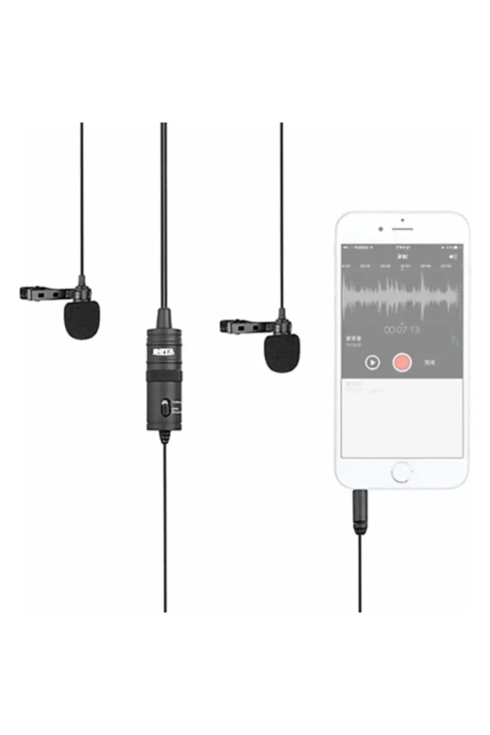 By-m1dm Ikili Bilgisayar Ses Kayıt Cihazı Ikili Yaka Mikrofonu