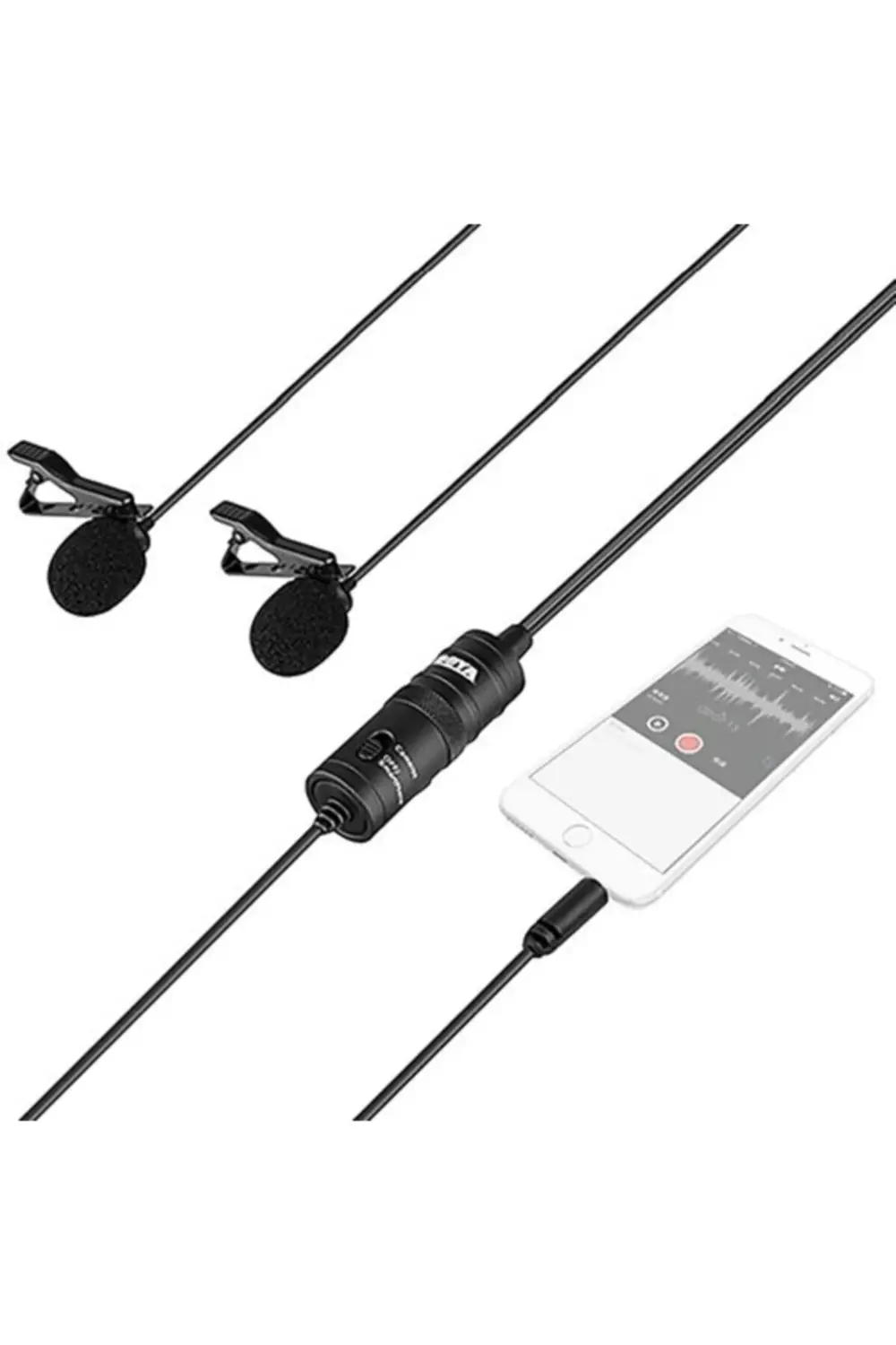 By-m1dm Ikili Bilgisayar Ses Kayıt Cihazı Ikili Yaka Mikrofonu