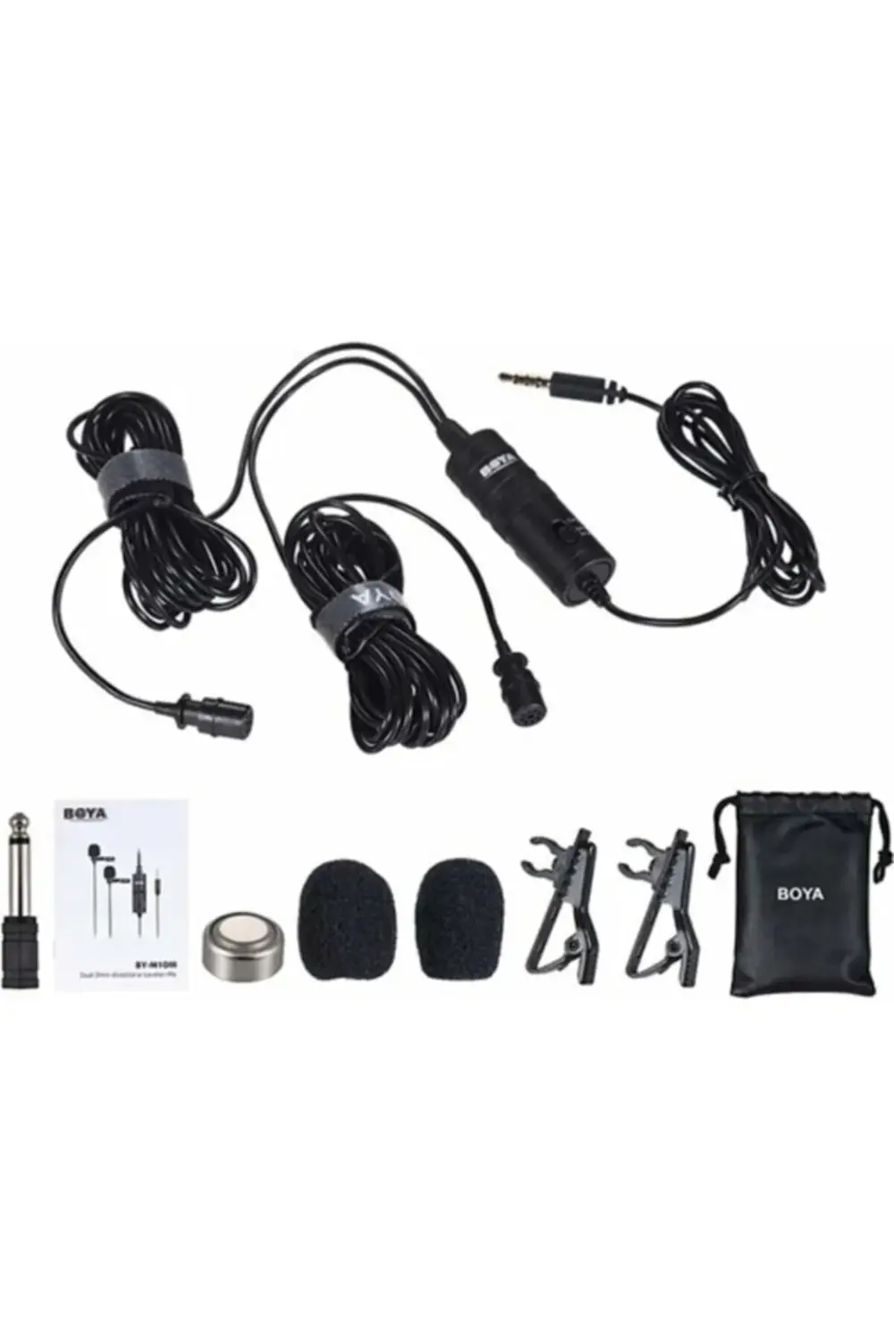 By-m1dm Ikili Bilgisayar Ses Kayıt Cihazı Ikili Yaka Mikrofonu