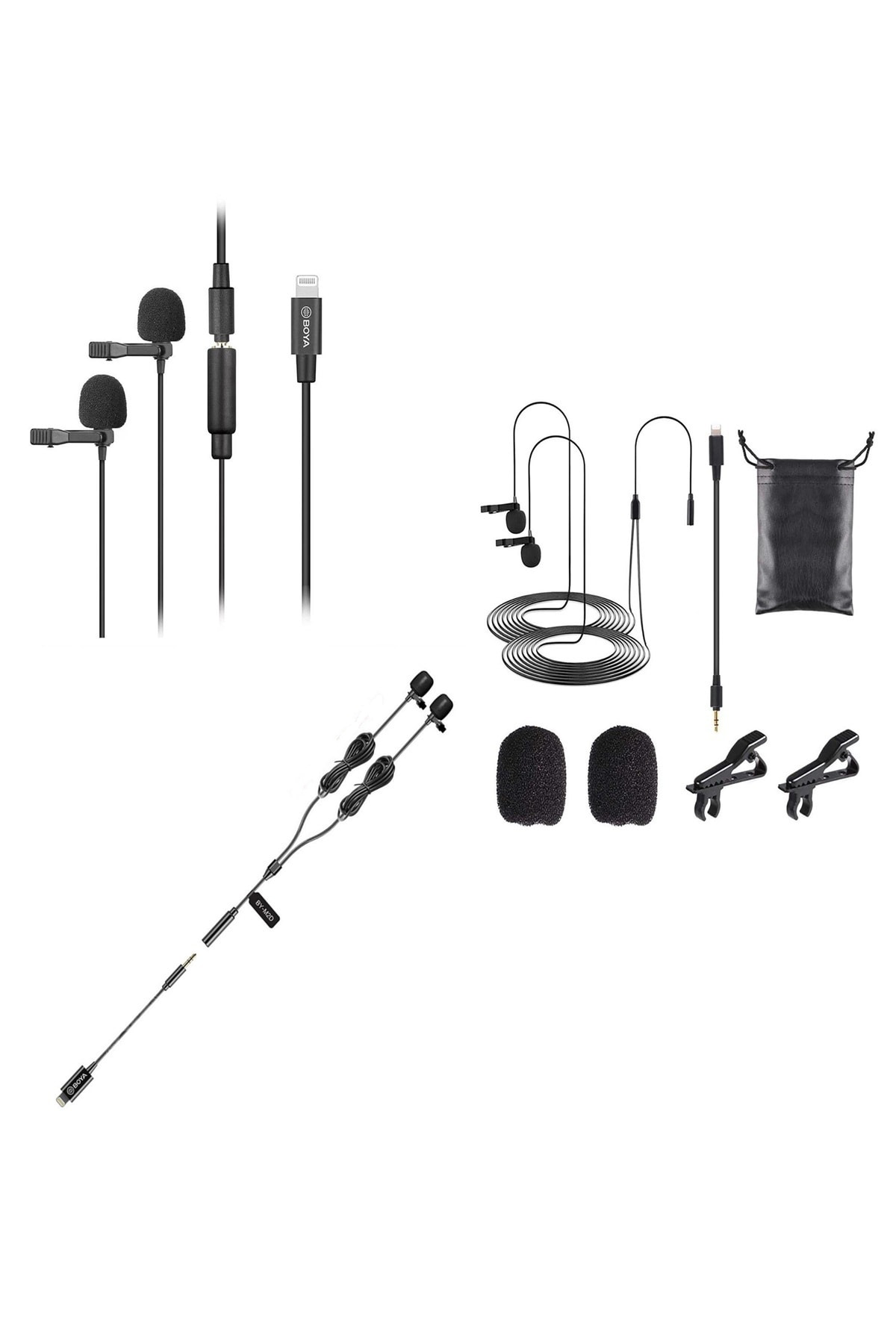 Boya By-M2, İphone 5C Telefon Uyumlu, Yaka Mikrofonu