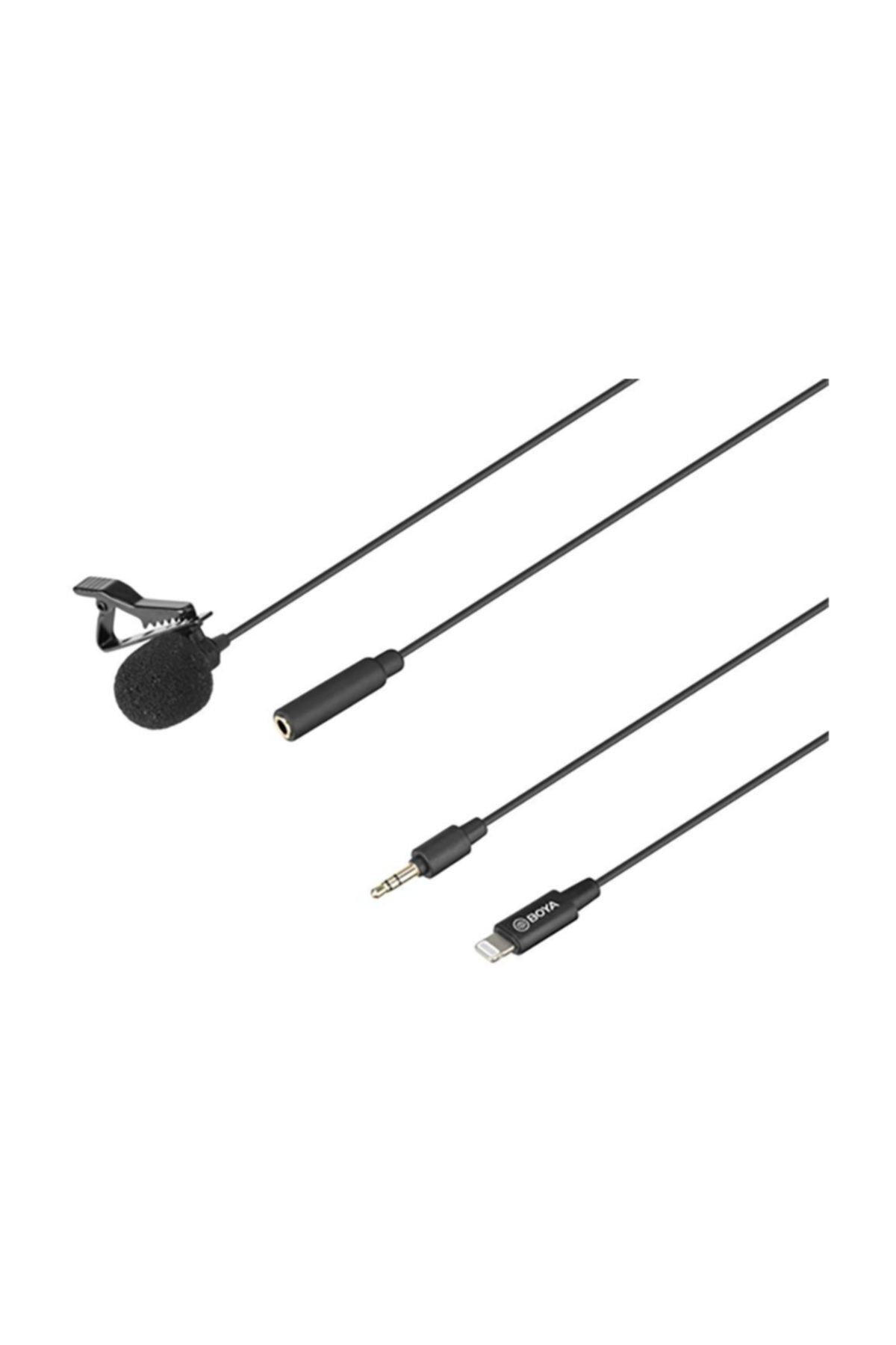 Boya By-M2, İphone 7 Plus Telefon İçin, Kablolu Yaka Mikrofonu