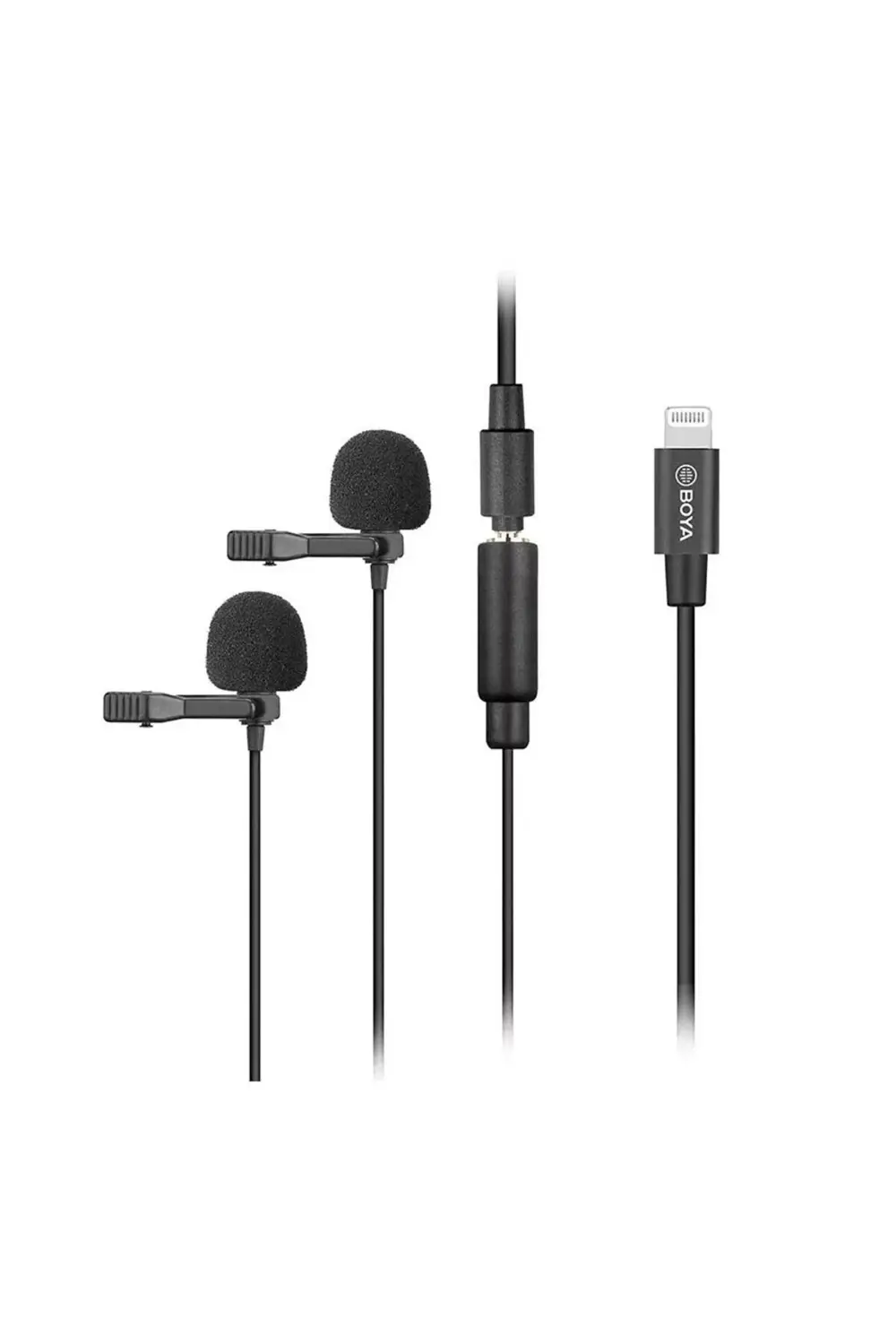 BY-M2D Lisanslı Iphone İkili Yaka Mikrofonu