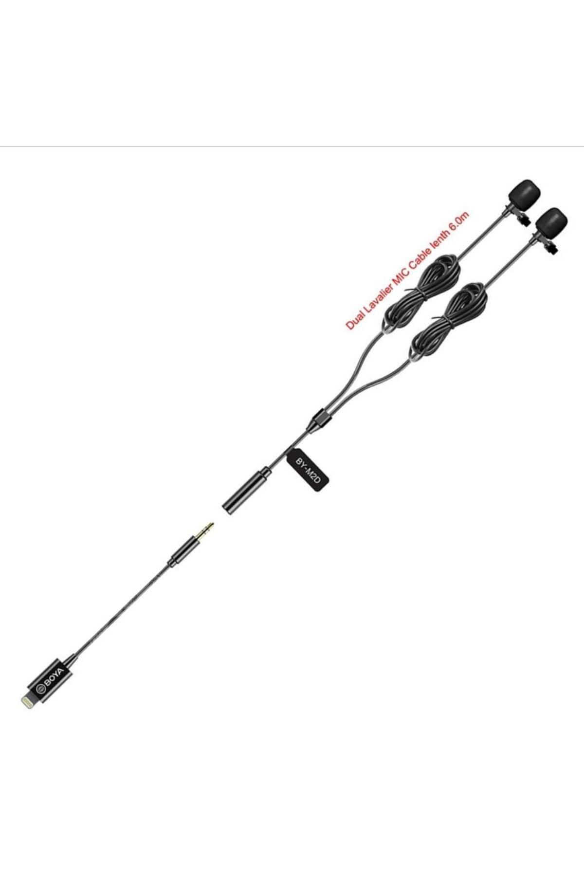 By-m2d Lisanslı Iphone Ikili Yaka Mikrofonu