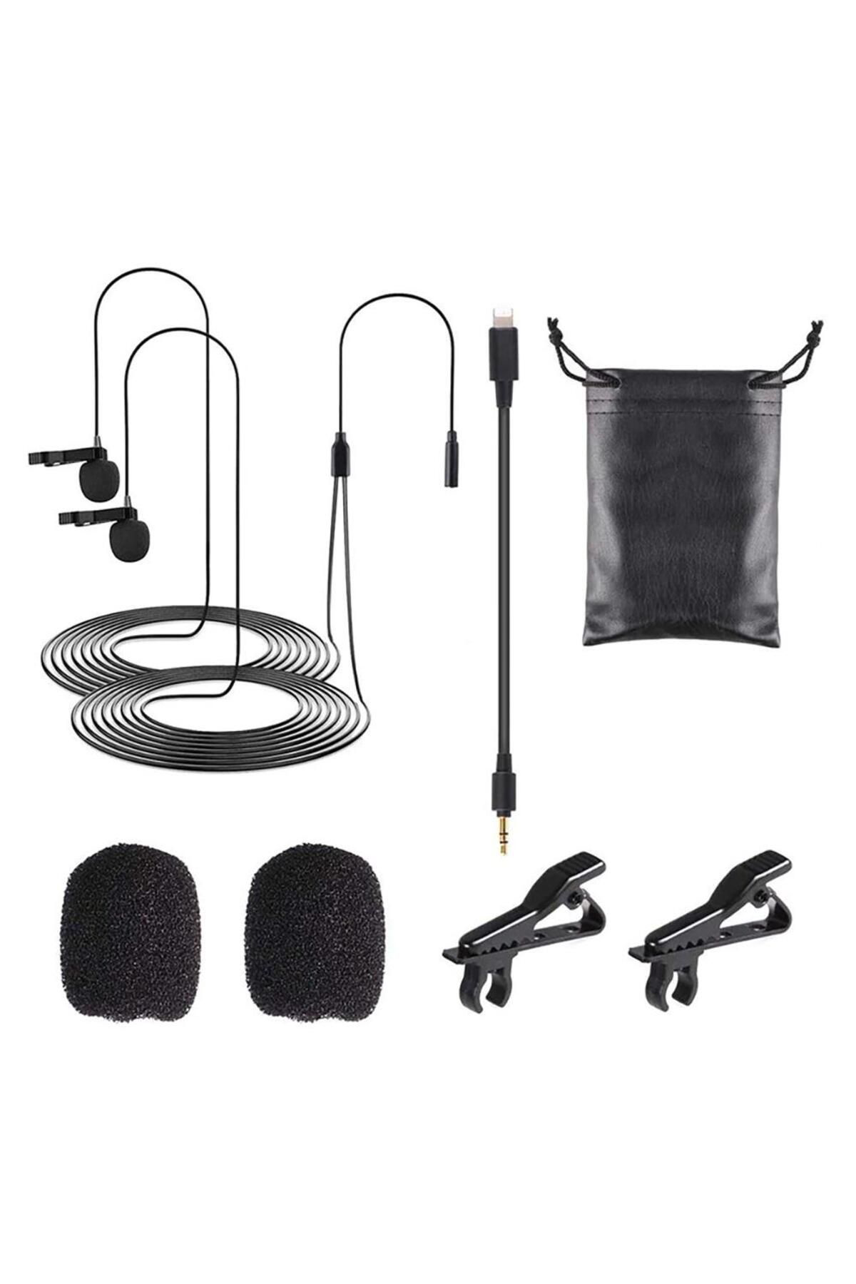 By-m2d Lisanslı Iphone Ikili Yaka Mikrofonu