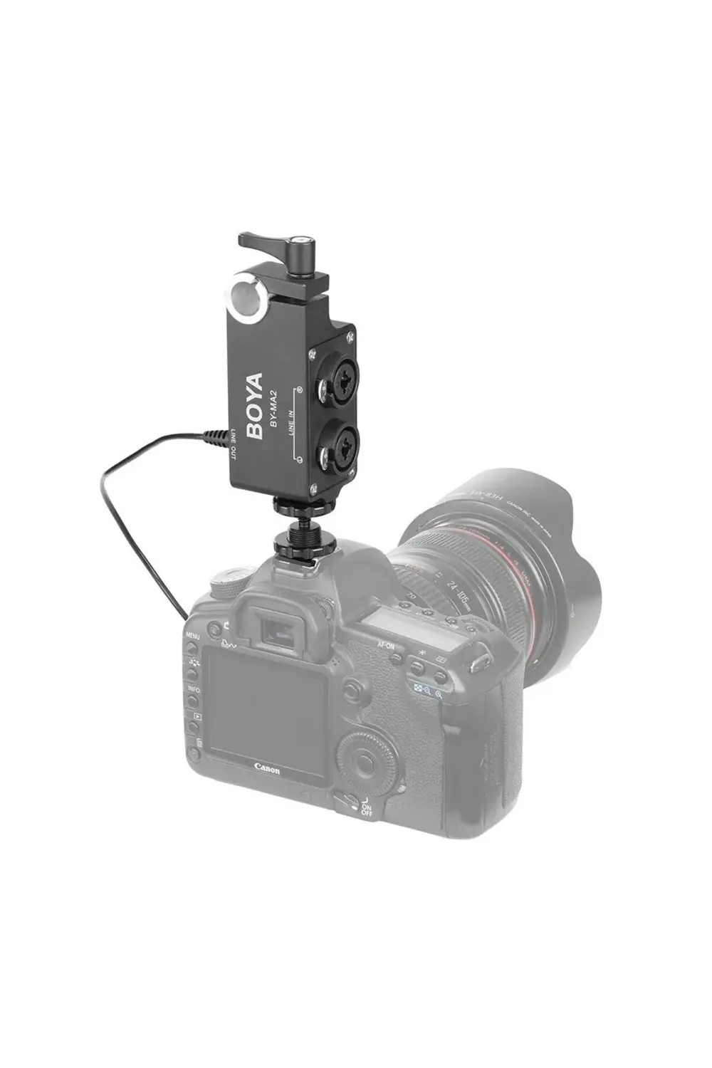 BY-MA2 Çift Kanallı XLR Mikrofon Ses Mikseri