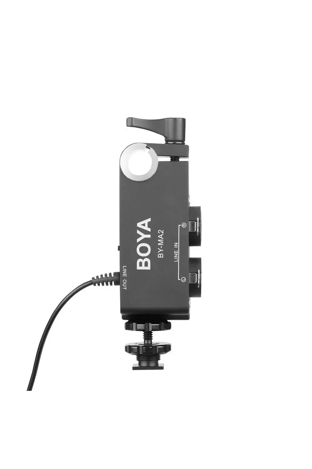 BY-MA2 Çift Kanallı XLR Mikrofon Ses Mikseri