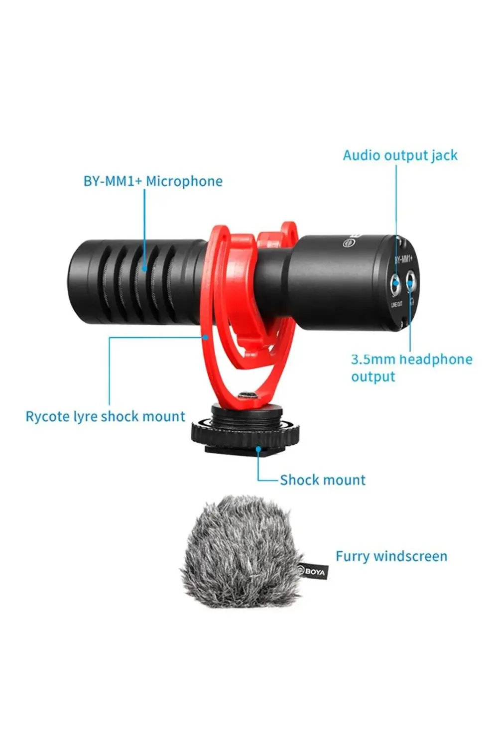 BY-MM1+ Condenser Shotgun Mikrofon