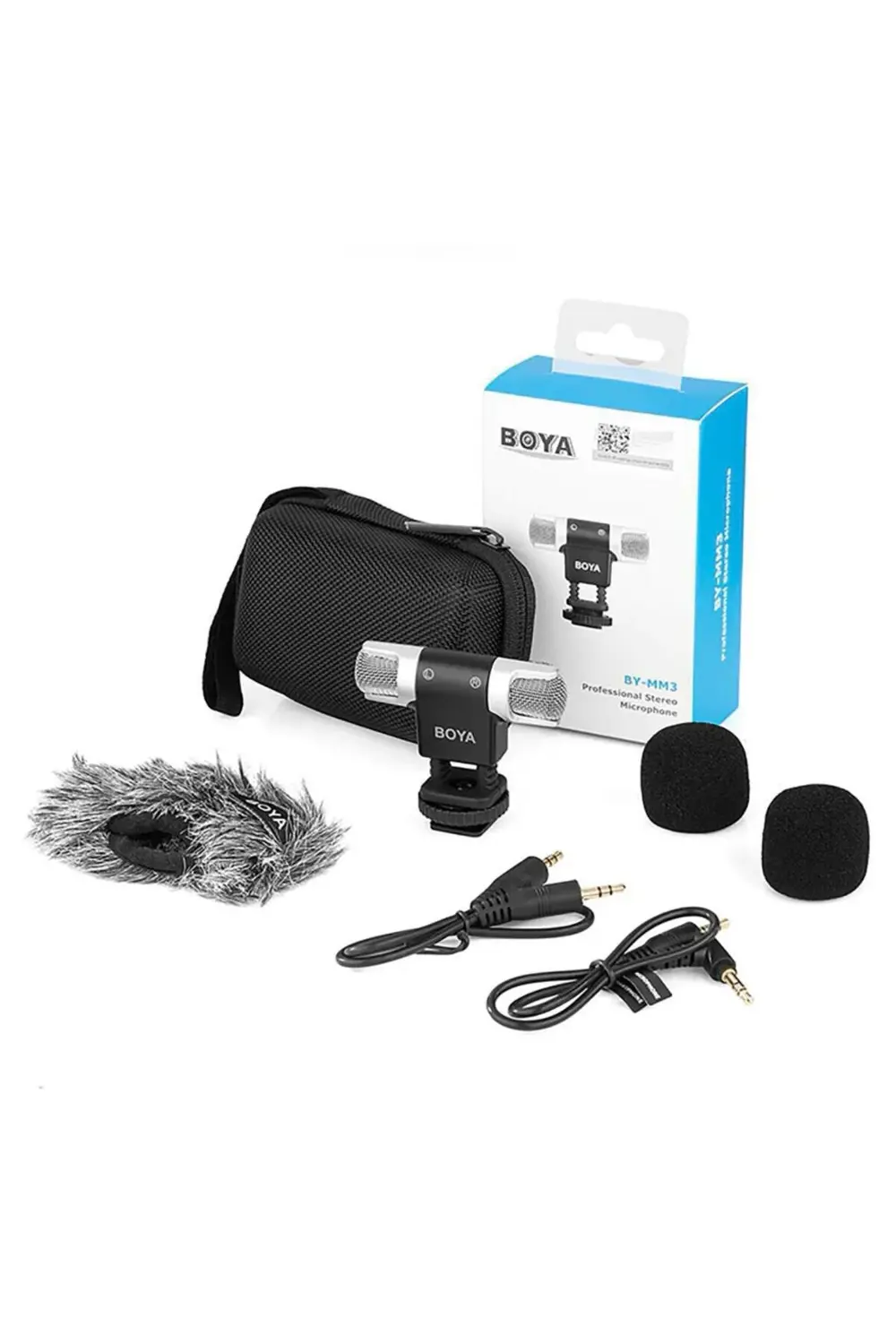 BY-MM3 Çift Kafa Mini Stereo Mikrofon