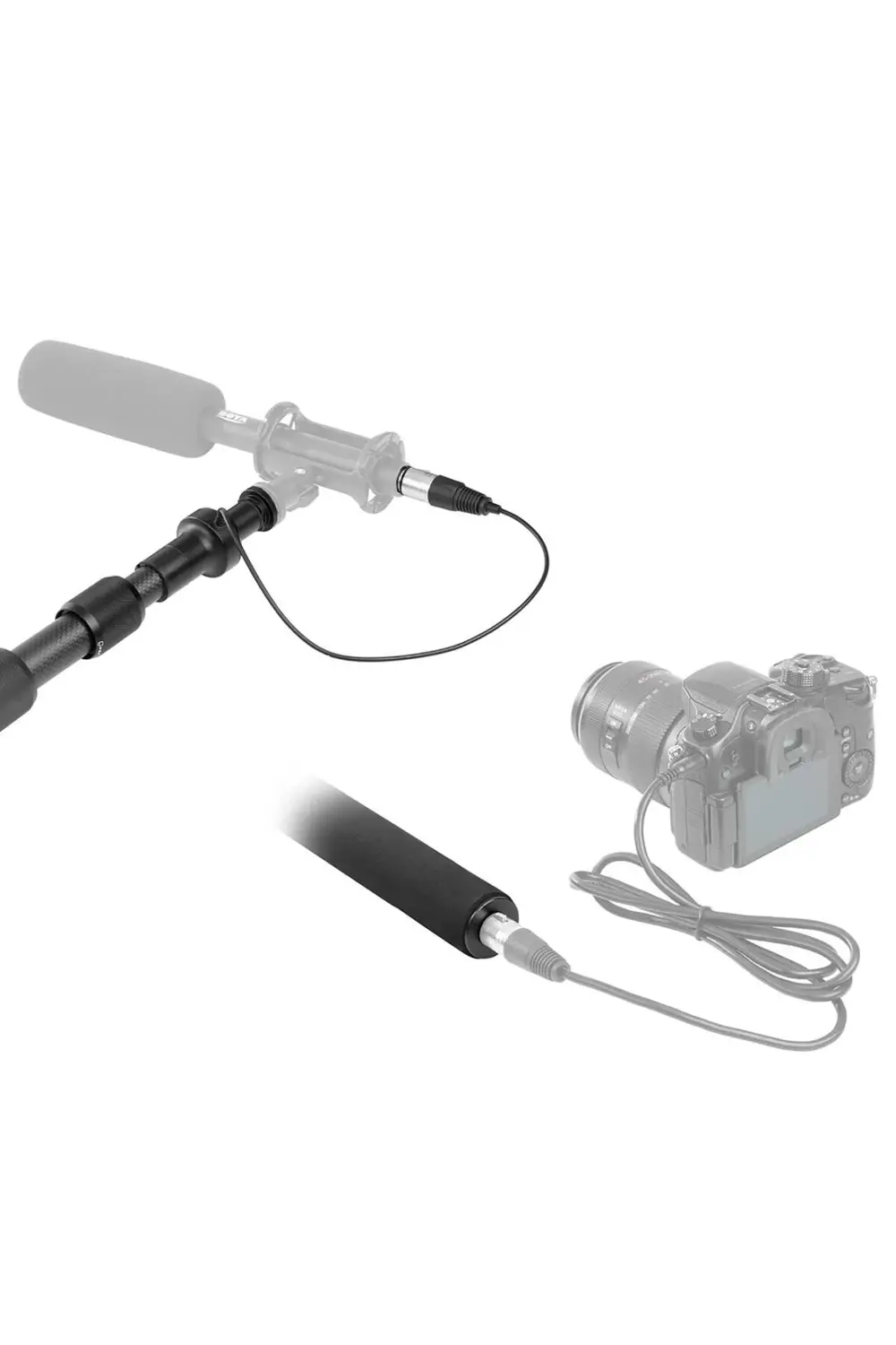 BY-PB25 Karbon Fiber Mikrofon Sopa Boom Pole