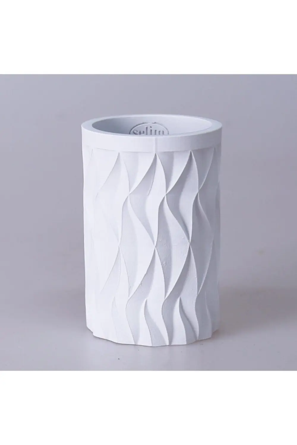 By Selim Artemis Beyaz 5 Parça Polyester Banyo Seti