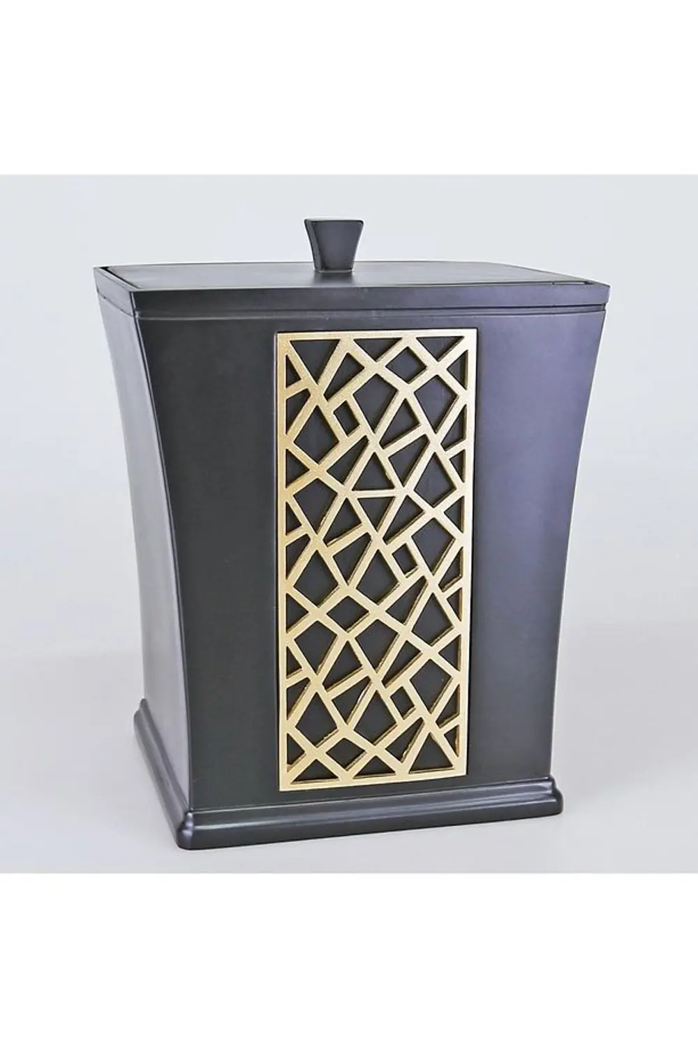 By Selim Mirage Siyah Altın 5 Parça Polyester Banyo Seti