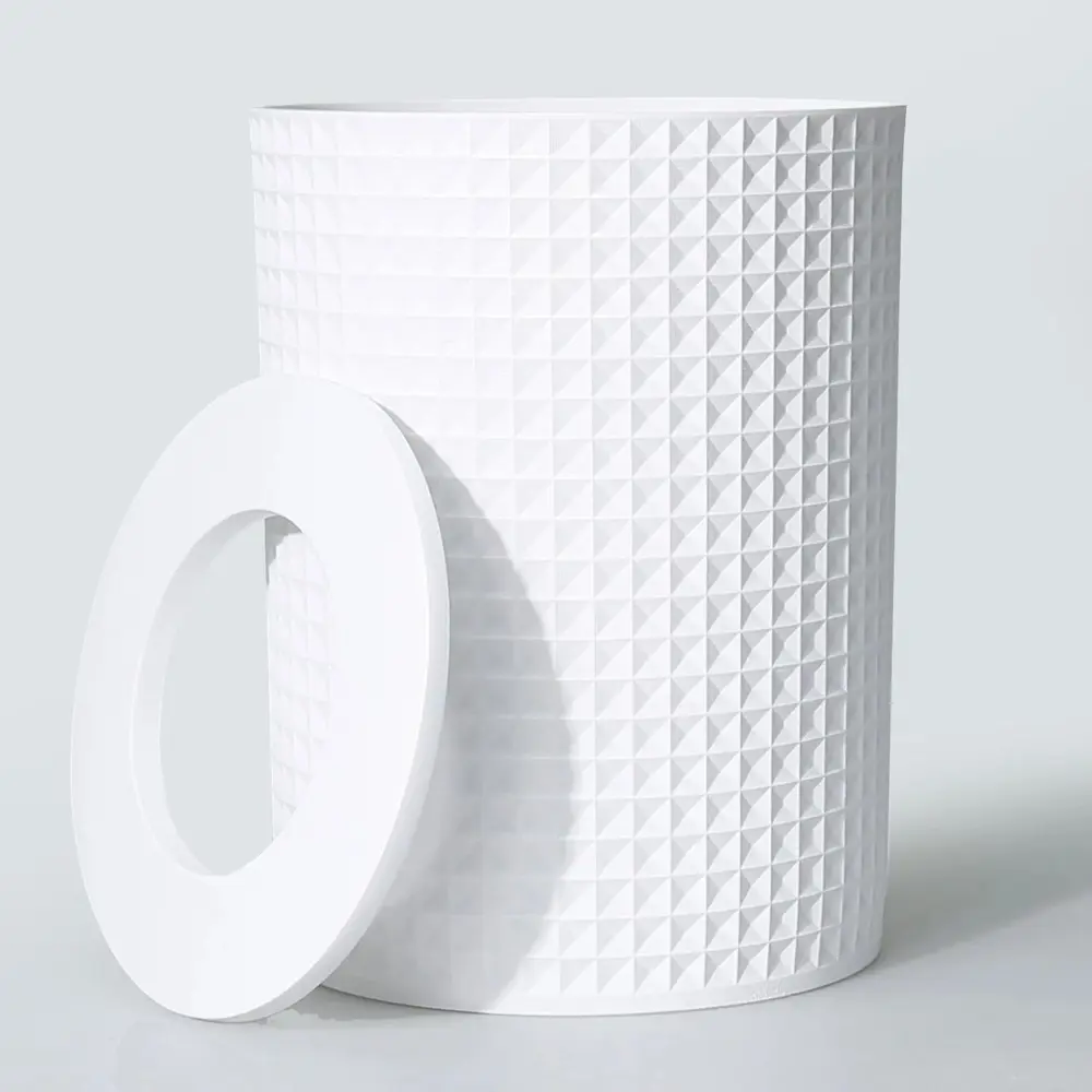 By Selim Neptune Beyaz 5 Parça Polyester Banyo Seti